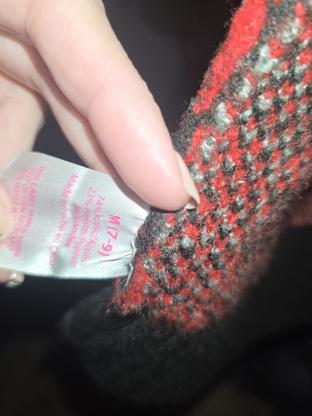 No Boundaries Black Open-Front Cardigan with Red Rose Motif - Picture 3 of 3